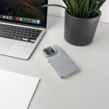 Glitter Case iPhone 16 Pro Max - skaidrus su blizgučiais