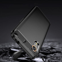 Tech-Protect TPUCarbon case for Samsung Galaxy XCover 7 - black Tech-Protect TPUCarbon case for Samsung Galaxy XCover 7 - black
