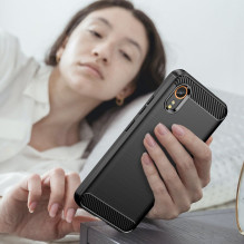 Tech-Protect TPUCarbon dėklas, skirtas Samsung Galaxy XCover 7 - juodas Tech-Protect TPUCarbon dėklas, skirtas Samsung Galaxy XCover 7 - juodas