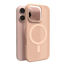 Puro Daylight MagSafe silikoninis dėklas, skirtas iPhone 16 Pro Max – smėlio spalvos