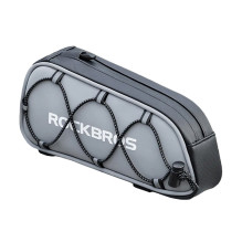 „Rockbros 3012010901“ dviračio rėmo krepšys, 0,9 l – sidabrinis