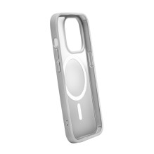 Puro Gradient MagSafe silikoninis dėklas, skirtas iPhone 15 Pro Max – sidabrinis