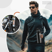 „Rockbros 35210029001“ termosas dviračio gėrimams, 550 ml – juodas