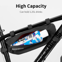 Rockbros AS-043 dviračio krepšys su Velcro 3l - juodas