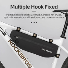 Rockbros AS-043 bicycle bag with Velcro 3l - black