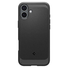 Spigen Rugged Armor MagSafe dėklas iPhone 16 - juodas