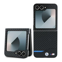 BMW Carbon Blue Line Case for Samsung Galaxy Z Flip 6 - Black BMW Carbon Blue Line Case for Samsung Galaxy Z Flip 6 - Black