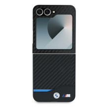 BMW Carbon Blue Line Case for Samsung Galaxy Z Flip 6 - Black BMW Carbon Blue Line Case for Samsung Galaxy Z Flip 6 - Black