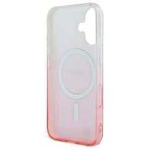 Guess IML Glitter Gradient MagSafe iPhone 16 dėklas – rožinis