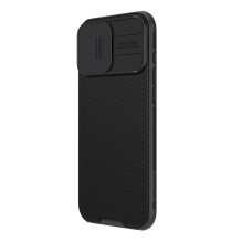 Nillkin CamShield Pro dėklas, skirtas iPhone 16 Pro Max su fotoaparato dangteliu – juodas