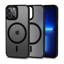 Tech-Protect MagMat MagSafe dėklas skirtas iPhone 12 Pro Max - matinė juoda