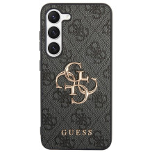 Guess 4G Big Metal Logo dėklas, skirtas Samsung Galaxy A55 - juodas