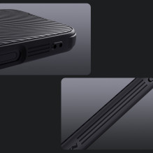 Nillkin CamShield Pro dėklas, skirtas iPhone 16 Pro Max su fotoaparato dangteliu – juodas