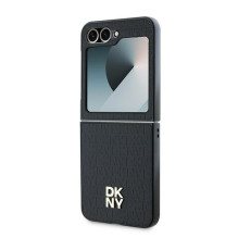 DKNY Repeat Pattern Stack logotipo dėklas, skirtas Samsung Galaxy Z Flip6 – juodas