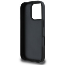 DKNY Checkered Pattern Printed Stripes dėklas iPhone 16 Pro - juodas
