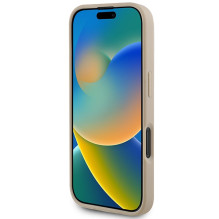 DKNY languotas raštas ir spausdintos juostelės iPhone 16 dėklas – rožinis