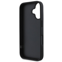 DKNY Quilted Stack Logo iPhone 16 dėklas – juodas