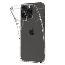 „Spigen“ skystųjų kristalų „iPhone 16 Pro“ dėklas – skaidrus