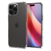 „Spigen“ skystųjų kristalų „iPhone 16 Pro“ dėklas – skaidrus