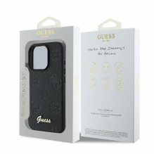 Guess 4G klasikinis dėklas, skirtas iPhone 16 Pro Max – juodas