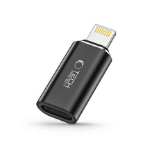 Tech-Protect UltraBoost Lightning (vyriškas) / USB-C (moteriškas) adapteris – juodas