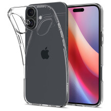 „Spigen“ skystųjų kristalų „iPhone 16 Plus“ dėklas – skaidrus