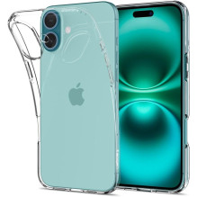„Spigen“ skystųjų kristalų „iPhone 16 Plus“ dėklas – skaidrus