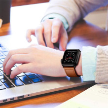 Tech-Protect LeatherFit dirželis, skirtas Apple Watch 4 / 5 / 6 / 7 / 8 / 9 / SE / Ultra 1 / 2 (42 / 44 / 45 / 49 mm) - Tech-Protect LeatherFit dirželis, skirtas Apple Watch 4 / 5 / 6 / 7 / 8 / 9 / SE / Ultra 1 / 2 (42 / 44 / 45 / 49 mm) -