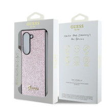 Guess 4G Glitter Script dėklas, skirtas Samsung Galaxy Z Fold 6 – rožinis Guess 4G Glitter Script dėklas, skirtas Samsung Galaxy Z Fold 6 – rožinis