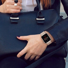 Tech-Protect MilaneseBand, skirta Apple Watch 4/5/6/7/8/9/SE/Ultra 1/2 (42/44/45/49 mm) – sidabrinė Tech-Protect MilaneseBand, skirta Apple Watch 4/5/6/7/8/9/SE/Ultra 1/2 (42/44/45/49 mm) – sidabrinė