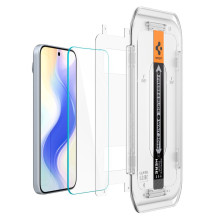 „Spigen Glas.tR EZ Fit“ grūdinto stiklo apsauginis stiklas su aplikatoriumi, skirtas „Google Pixel 10 / 10 Pro / 9 / 9 P