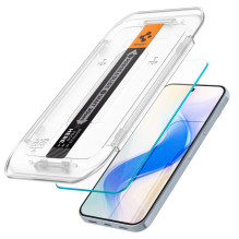 „Spigen Glas.tR EZ Fit“ grūdinto stiklo apsauginis stiklas su aplikatoriumi, skirtas „Google Pixel 10 / 10 Pro / 9 / 9 P