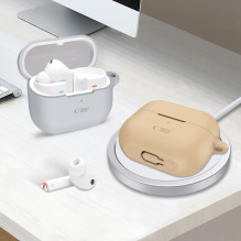 Tech-Protect silikoninis kabliuko dėklas, skirtas Samsung Galaxy Buds 3/3 Pro – rudas