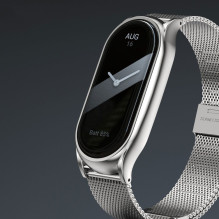 Tech-Protect MilaneseBand dirželis, skirtas Xiaomi Smart Band 8/8 NFC – sidabrinis