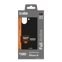 SBS Full Active D3O iPhone 16 Case - Black