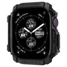 „Spigen“ tvirtas šarvų dėklas, skirtas „Apple Watch 10“ (42 mm) – juodas