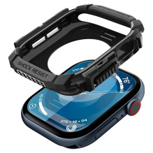 „Spigen“ tvirtas šarvų dėklas, skirtas „Apple Watch 10“ (42 mm) – juodas