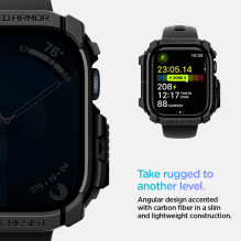 Spigen Rugged Armor Case for Apple Watch 10 (42mm) - Black