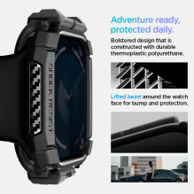 „Spigen“ tvirtas šarvų dėklas, skirtas „Apple Watch 10“ (42 mm) – juodas