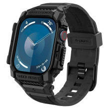 Spigen Rugged Armor Pro Apple Watch 10 (42 mm) dirželio dėklas – juodas Spigen Rugged Armor Pro Apple Watch 10 (42 mm) dirželio dėklas – juodas