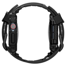 Spigen Rugged Armor Pro Apple Watch 10 (42 mm) dirželio dėklas – juodas Spigen Rugged Armor Pro Apple Watch 10 (42 mm) dirželio dėklas – juodas