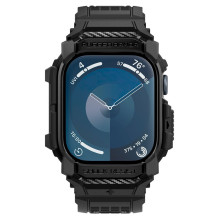 Spigen Rugged Armor Pro Apple Watch 10 (42 mm) dirželio dėklas – juodas Spigen Rugged Armor Pro Apple Watch 10 (42 mm) dirželio dėklas – juodas