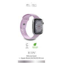 Puro Icon silikoninis dirželis Apple Watch 42 / 44 / 45 / 49 mm - Levandos (2 vnt.)