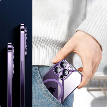 Tech-Protect MagShine Line MagSafe iPhone 14 Pro dėklas – violetinis
