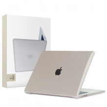 Tech-Protect SmartShell dėklas, skirtas MacBook Air 15' M2 / M3 / 2023-2024 - skaidrus