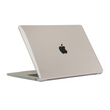 Tech-Protect SmartShell dėklas, skirtas MacBook Air 15' M2 / M3 / 2023-2024 - skaidrus