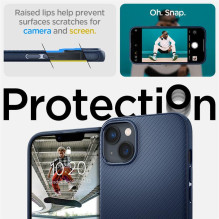 Spigen Mag Armor iPhone 14 Plus dėklas – mėlynas