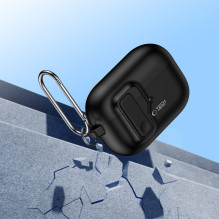 Tech-Protect Slim Hook Dėklas su karabinu, skirtas Apple AirPods Pro 1/2 – juodas