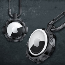 Tech-Protect TPUCarbon dėklas Apple AirTag - juodas