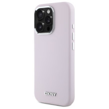 DKNY skysto silikono mažas metalinis logotipas MagSafe iPhone 16 Pro dėklas – rožinis DKNY skysto silikono mažas metalinis logotipas MagSafe iPhone 16 Pro dėklas – rožinis